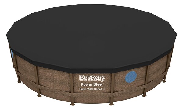Bestway BORA BORA rattan hatású fémvázas medence szett 549 x 122 cm
