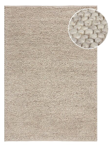 Világosszürke kézi szövésű gyapjúkeverék szőnyeg 160x230 cm Minerals – Flair Rugs