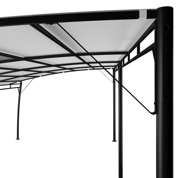 Krémszínű kerti napellenző 6 x 3 x 2,55 m