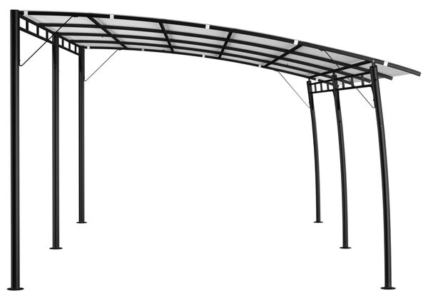 Krémszínű kerti napellenző 6 x 3 x 2,55 m