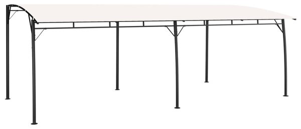 Krémszínű kerti napellenző 6 x 3 x 2,55 m