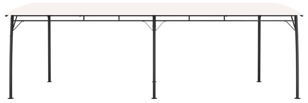 Krémszínű kerti napellenző 6 x 3 x 2,55 m
