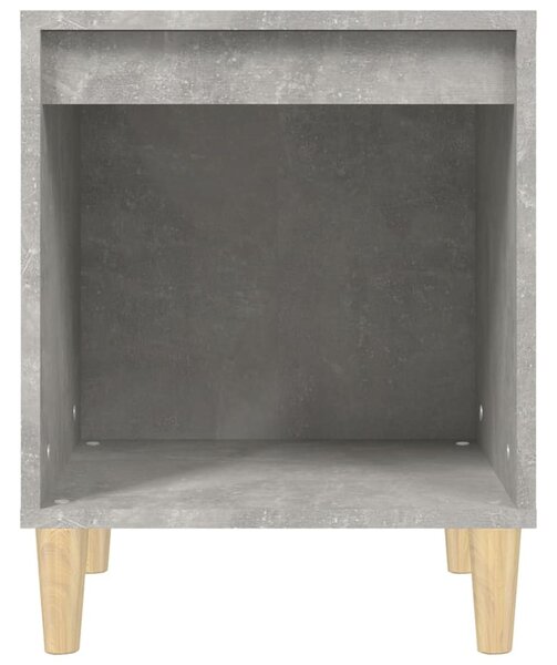 2 db betonszürke éjjeliszekrény 40x35x50 cm