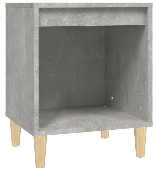 2 db betonszürke éjjeliszekrény 40x35x50 cm
