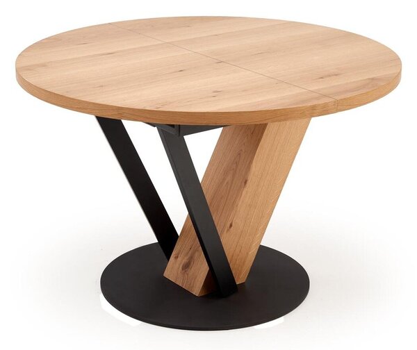 Asztal Houston Vinum, 78cm, Világos fa, Fekete