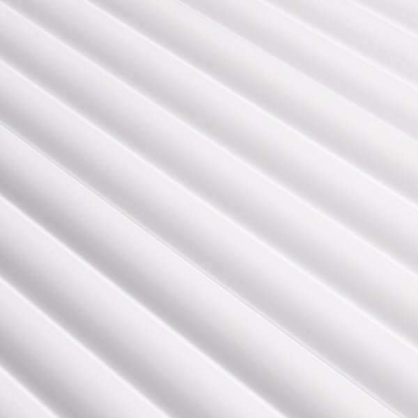 LUNA White Lamelio lamella fehér festhető falburkolat, beltéri bordás falipanel (12,7x270cm)