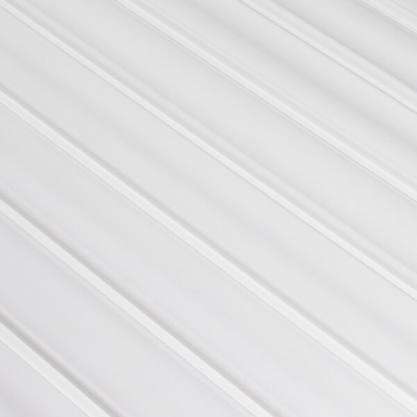 VERSAL White Lamelio lamella fehér festhető falburkolat, beltéri bordás falipanel (12,3x270cm)