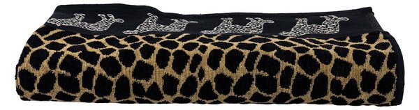 AFRIKA Strandtörölköző barna leopárd 165x90cm