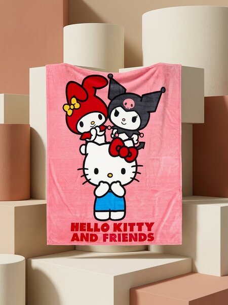 Sinsay - Mintás takaró Hello Kitty - pasztellpink