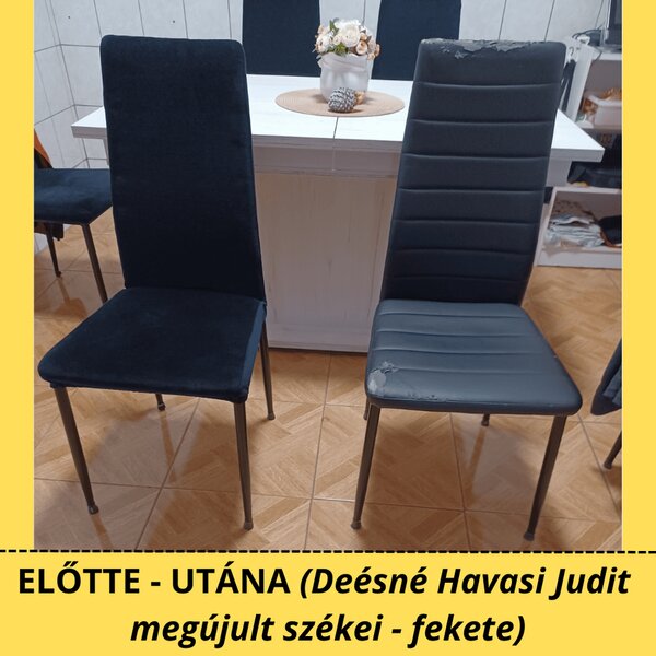 SzékHuzat JYSK TOREBY étkezőszékre (fekete)