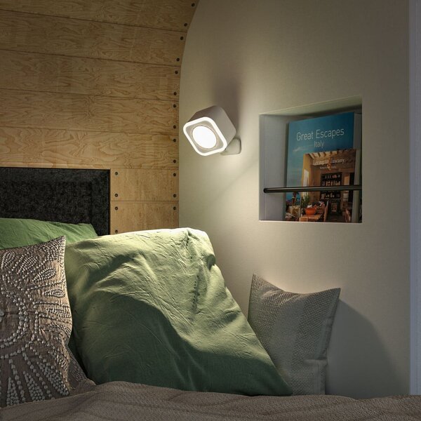 Asztali lámpa Paulmann, Varia, dimmable, Fehér, Hálószoba, Műanyag, Modern