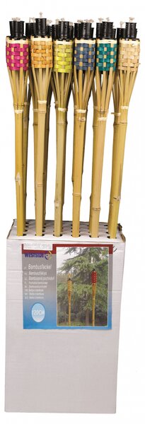 Bambuszfáklya, fonott, 90 cm