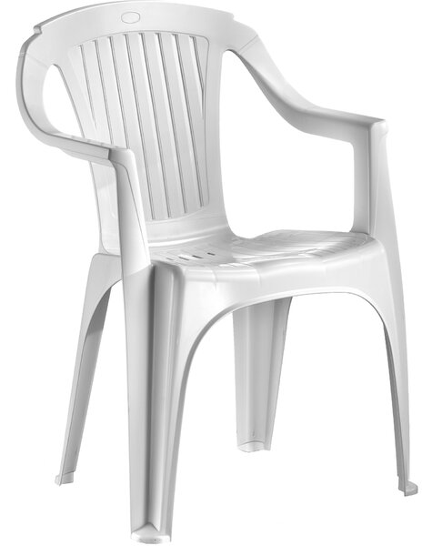 Verona alacsony támlás szék fehér