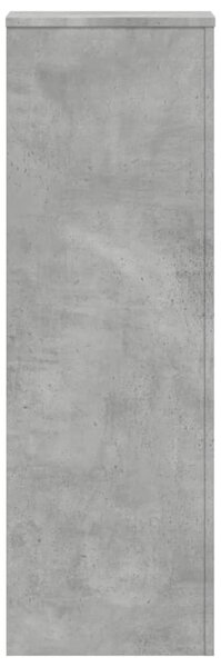 2 db betonszürke szerelt fa növénytartó állvány 33x33x100 cm