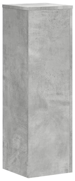 2 db betonszürke szerelt fa növénytartó állvány 25 x 25 x 80 cm