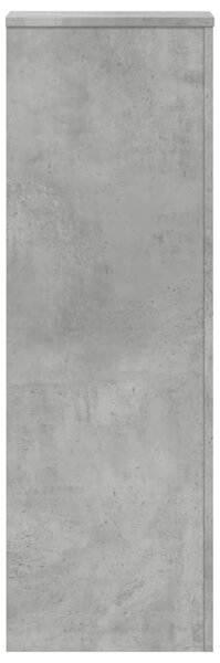 2 db betonszürke szerelt fa növénytartó állvány 33x33x100 cm
