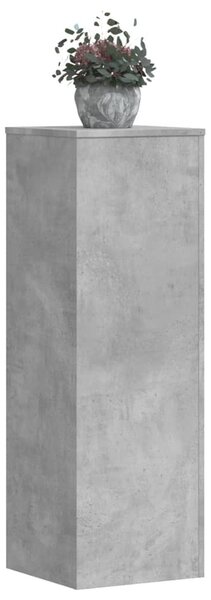 2 db betonszürke szerelt fa növénytartó állvány 33x33x100 cm