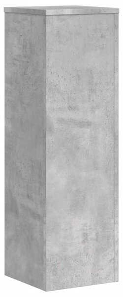 2 db betonszürke szerelt fa növénytartó állvány 25 x 25 x 80 cm
