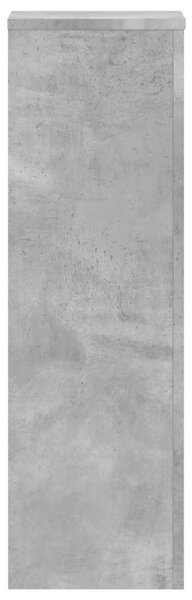 2 db betonszürke szerelt fa növénytartó állvány 25 x 25 x 80 cm