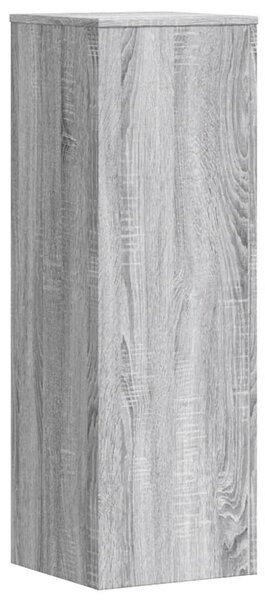 2 db szürke sonoma szerelt fa növénytartó állvány 33x33x100 cm