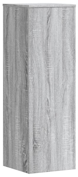 2 db szürke sonoma szerelt fa növénytartó állvány 33x33x100 cm