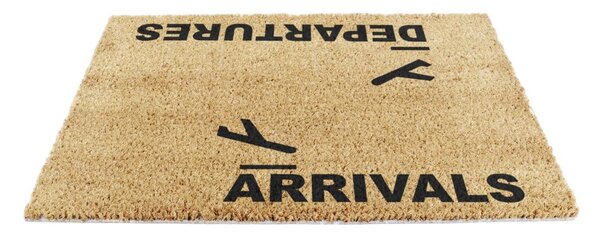 Kókuszrost lábtörlő 40x60 cm Arrivals and Departures – Artsy Doormats