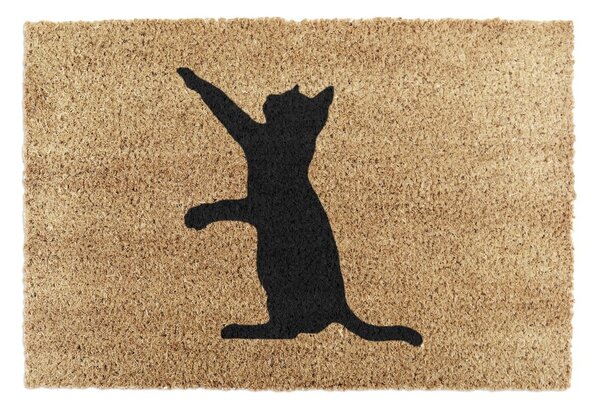 Kókuszrost lábtörlő 40x60 cm Cat – Artsy Doormats