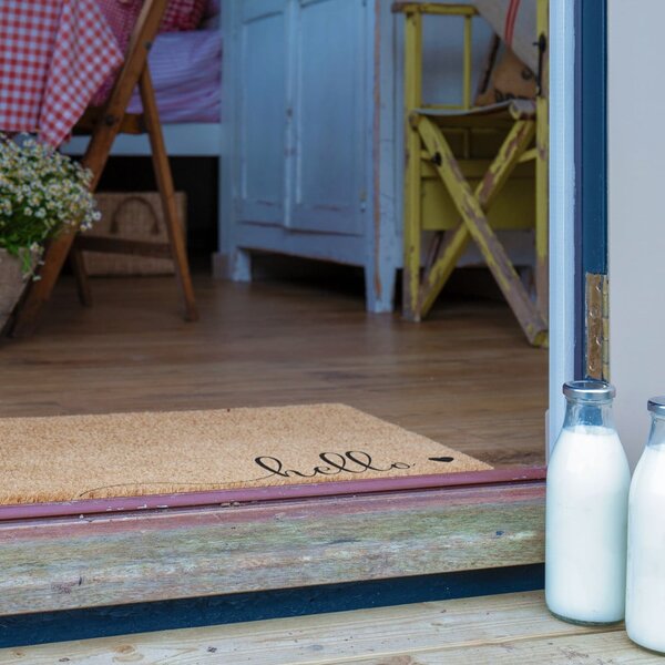 Kókuszrost lábtörlő 40x60 cm Hello Scribble – Artsy Doormats