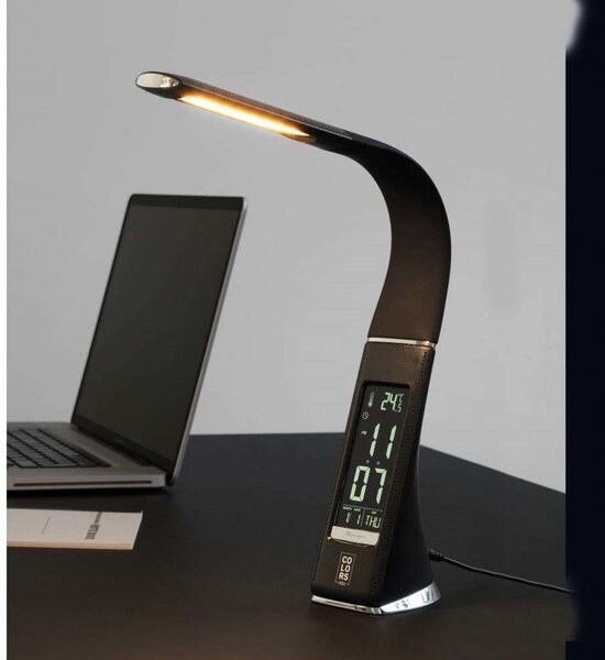 Asztali lámpa Halo Design, dimmable, Fekete, Nappali, Fém