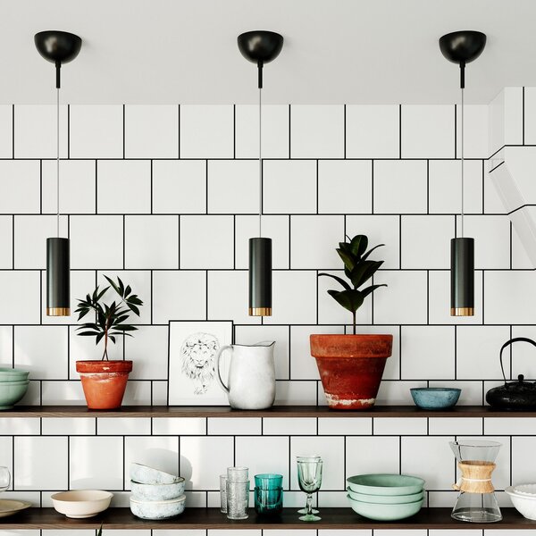 Függőlámpa By Rydéns, Puls, dimmable, Fekete, Nappali, Fém, Modern
