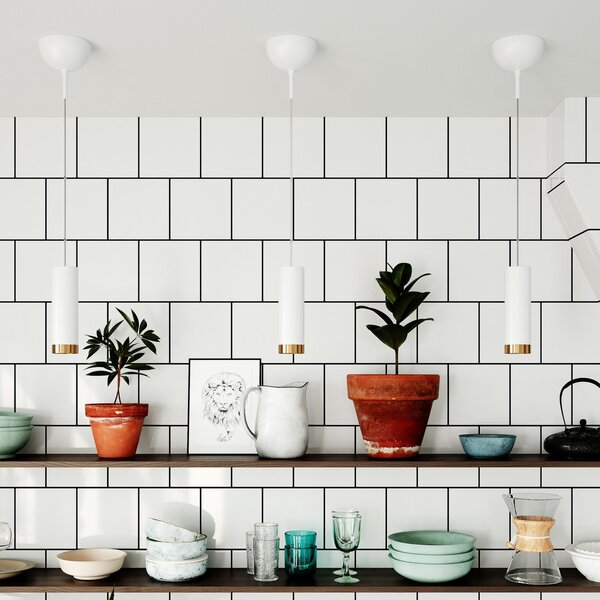 Függőlámpa By Rydéns, Puls, dimmable, Fehér, Nappali, Fém, Modern