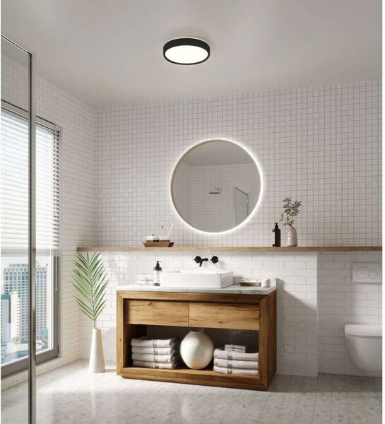 Mennyezeti Lámpa Nordlux, dimmable, Fekete, Fürdőszoba, Alumínium