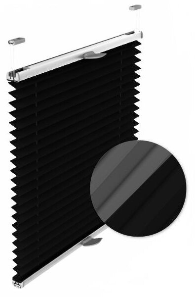 Gario Pliszé függöny Thermo Fekete Szélesség: 107 cm