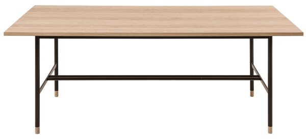 Tölgyfa étkezőasztal Woodman Jugend II. fém talppal 200x95 cm