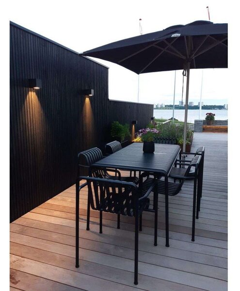 Kültéri Lámpa ANTIDARK, dimmable, Fekete, Terasz, Alumínium