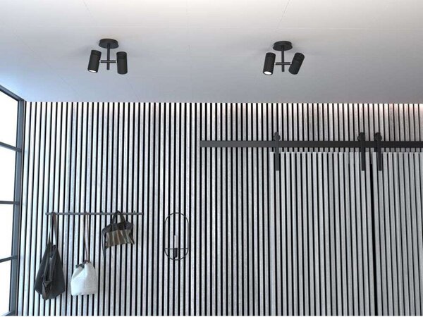 Mennyezeti Lámpa Herstal, Fekete, Nappali, Fém