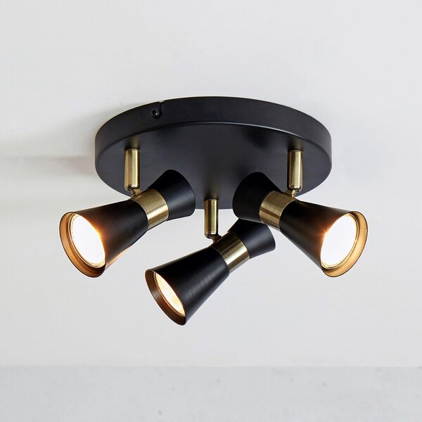 Mennyezeti Lámpa Markslöjd, Folie, dimmable, Fekete, Nappali, Fém, Modern