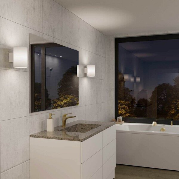 Evoke Fali Lámpa IP44 Large White/Opál - Herstal
