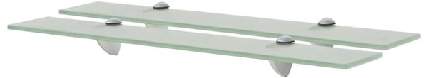 2 db lebegő üvegpolc 60 x 10 cm 8 mm