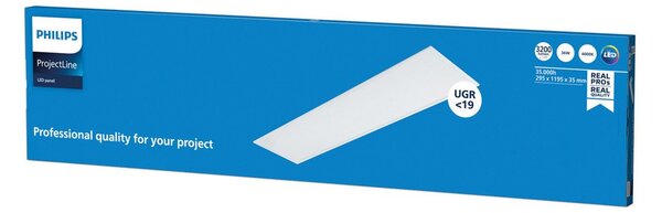 Spotlámpa Philips, LED-Panel, Fehér, Dolgozószoba / iroda, Fém