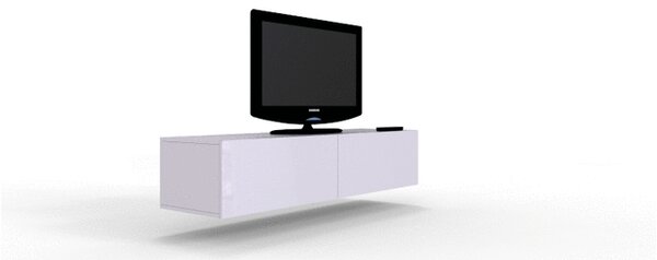 TV asztal/szekrény Zylia 180 (fehér + fényes fehér)