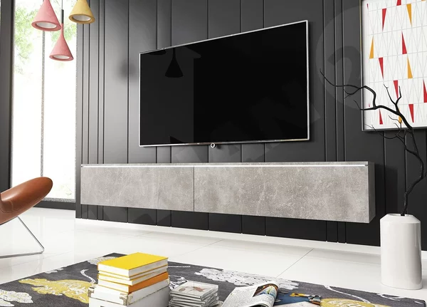 TV asztal/szekrény Dilune 180 (smart beton) (világítás nélkül)