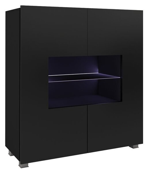 Vitrin Brenali BR01 (arany tölgy) (kék LED világítás)