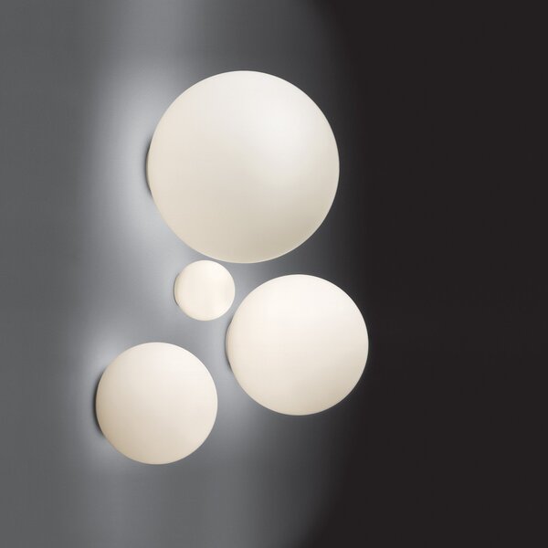 Fali Lámpa Artemide, Dioscuri, dimmable, Fehér, Nappali, Üveg, Dizájn