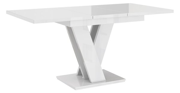 Széthúzható asztal Hildaria (fehér + beton)