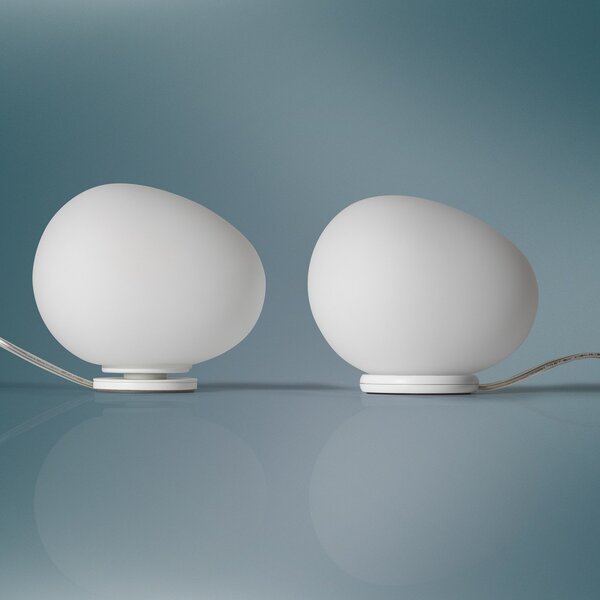 Asztali lámpa Foscarini, Gregg piccola, dimmable, Fehér, Nappali, Üveg, Dizájn