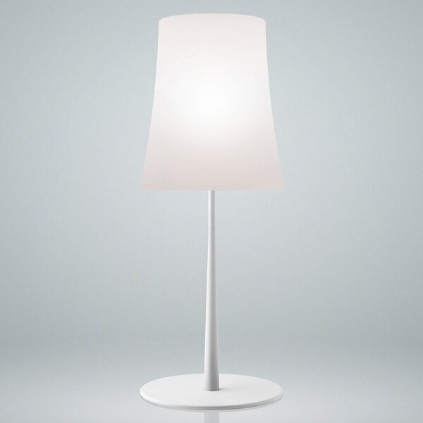 Asztali lámpa Foscarini, Birdie Easy Grande, Fehér, Nappali, Fém, Dizájn