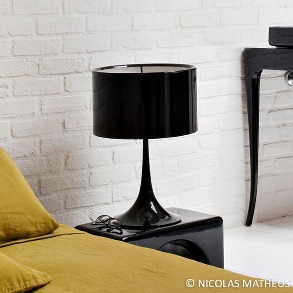 Asztali lámpa FLOS, SPUN, dimmable, Fekete, Nappali, Fém, Dizájn