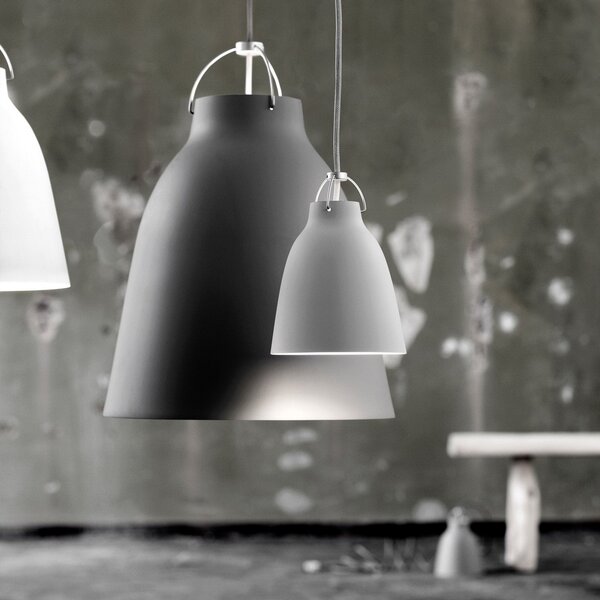 Függőlámpa FRITZ HANSEN, Caravaggio P1, dimmable, Szürke, Nappali, Fém, Dizájn