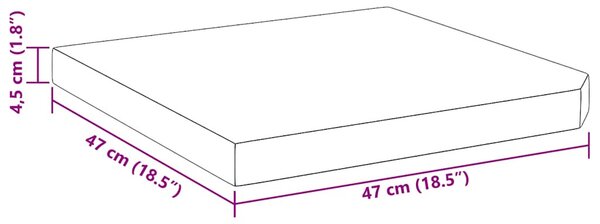 Négyszögletes szürke gránit napernyőtalp, 25 kg